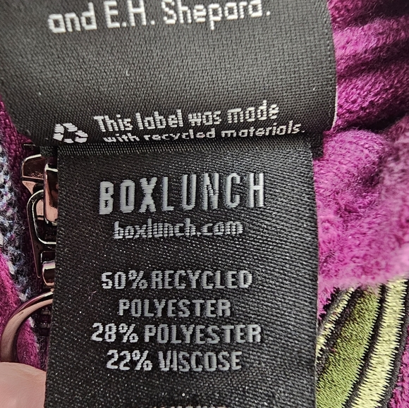 Disney Eeyore Zip Hoodie BoxLunch Exclusive Purple Embroidered Size S - Picture 11 of 11